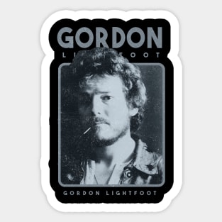 Gordon Lightfoot singer retro Sticker